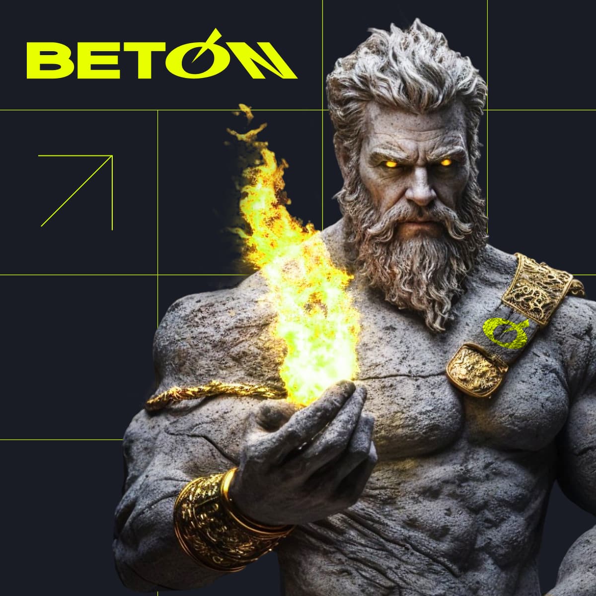BETON: ключовий промо-візуал бренду з ліцензійними даними оператора